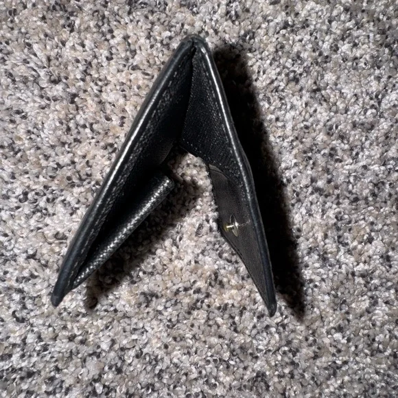 Burberry Black Leather Nova Check Snap Wallet Authentic Vintage - Picture 7 of 10